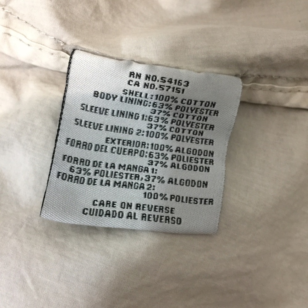 LEVI'S Classic Lightweight Parka Coat Moonbeam - Picture 7 of 8